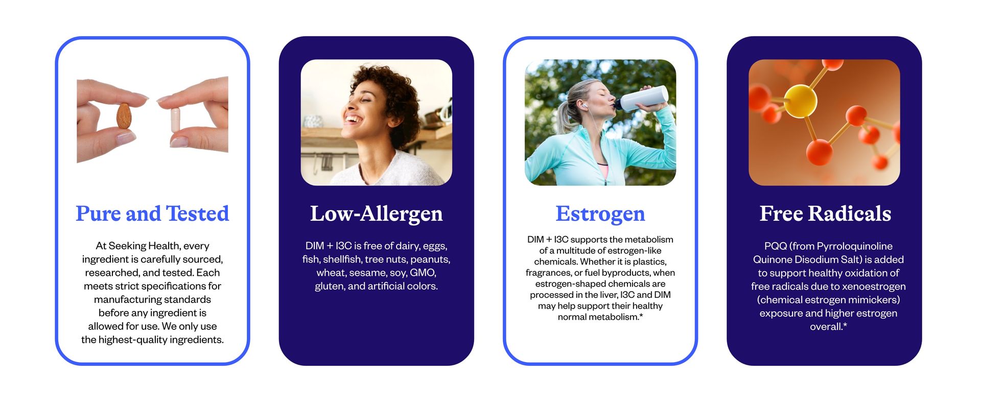 Seeking Health DIM + I3C Healthy Estrogen Support 60 Vegetarian Capsules