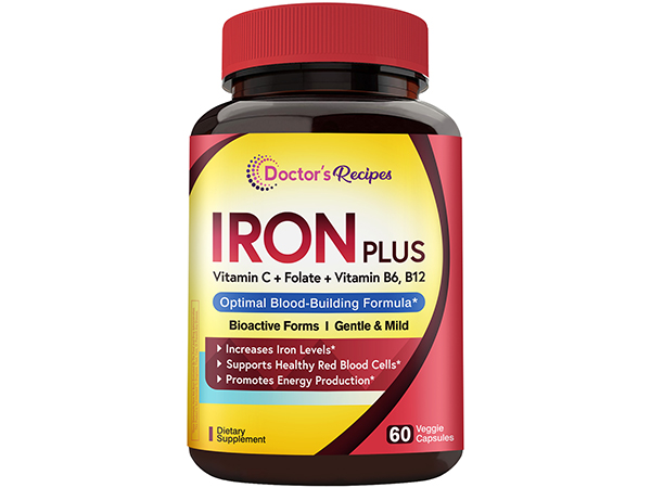 Doctor's Recipes Methyl Folate & B12 Supplement for Women and Men, L-5-MTHF 1000 mcg, Vitamin B12 1000 mcg, Bioactive, Naturally Occurring, High Absorption, Nerve, Energy & Heart Support, 60 Caps