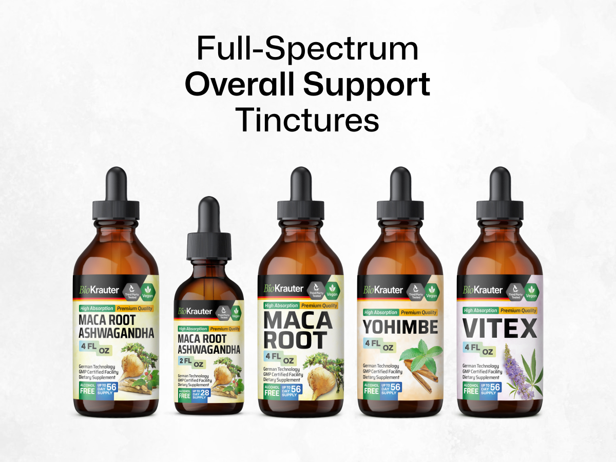 BIO KRAUTER Maca Root and Ashwagandha for Mood & Overall Support, 2 Fl.Oz