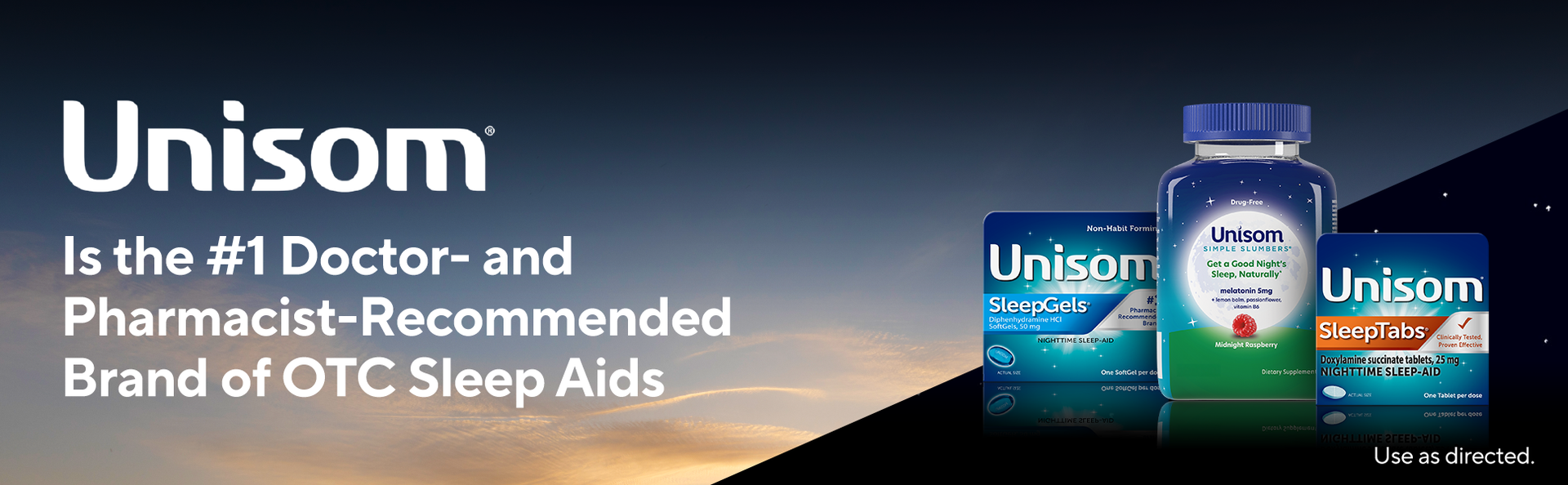 Unisom SleepTabs Nighttime Sleep Aid Tablets for Adults, 16-Count