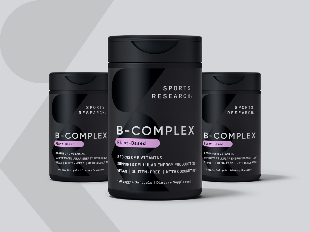 Sports Research® Vitamin B-Complex, 120 Count Plantgels™