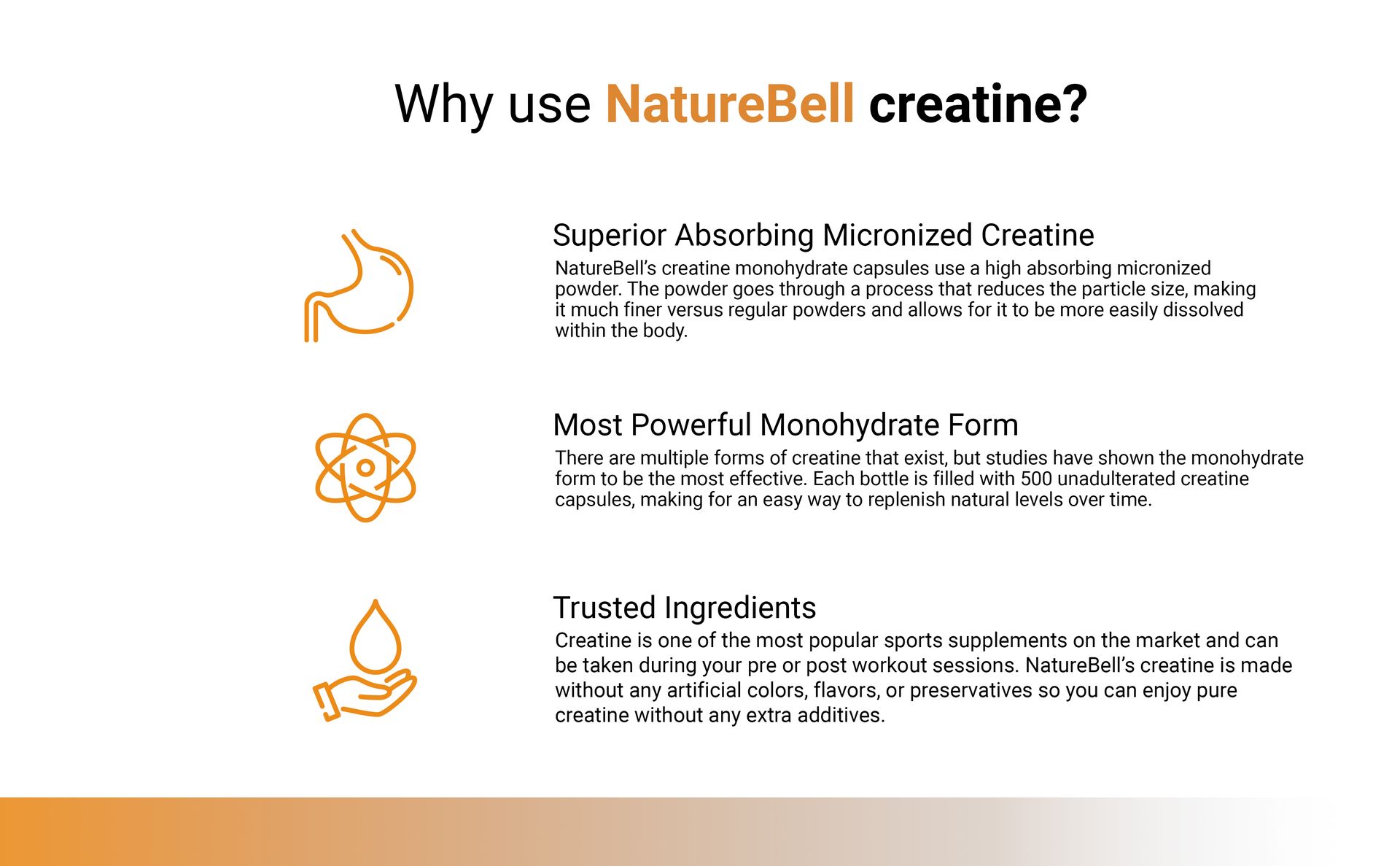 NatureBell Creatine Monohydrate Capsules 5,000mg Per Serving, 500 Count | Micronized, Unflavored Creatine Pills | Pre-Workout & Muscle Strength Support | Easy to Swallow, Filler-Free | 71 Servings