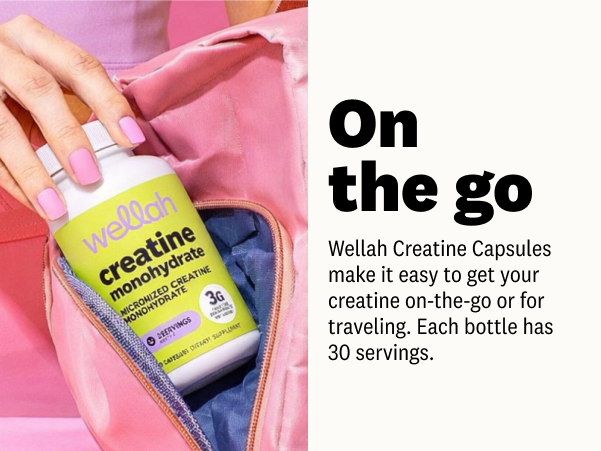 Wellah Creatine Monohydrate Capsules (3000 mg) 120 Capsules