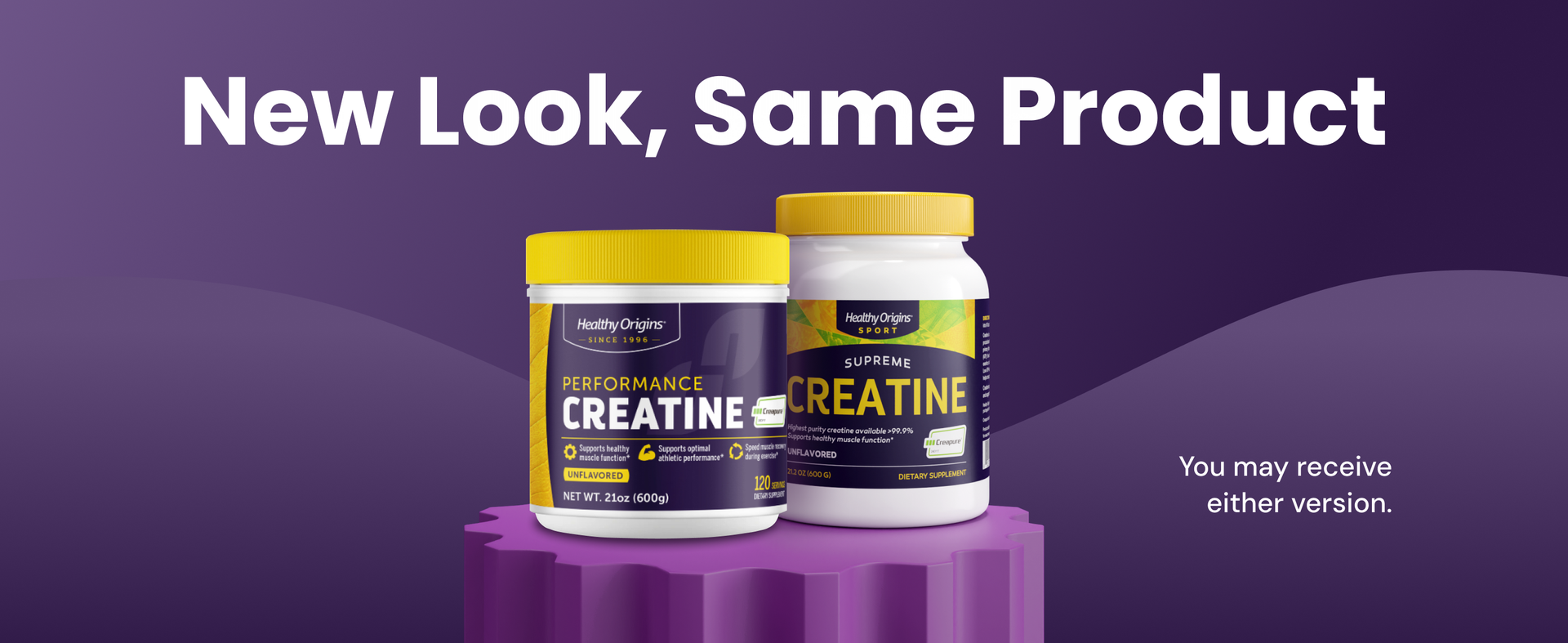 Healthy Origins Creatine Monohydrate Creapure Powder, 600g