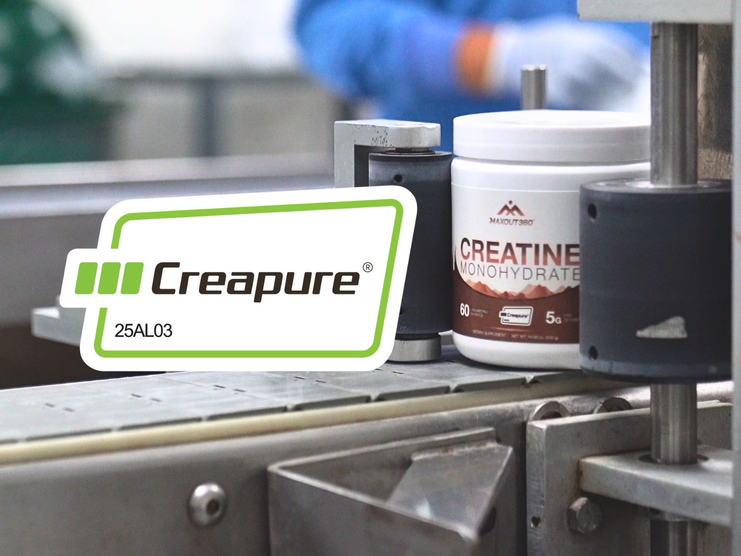 Creapure Creatine Monohydrate Powder, Unflavored, 60 Servings