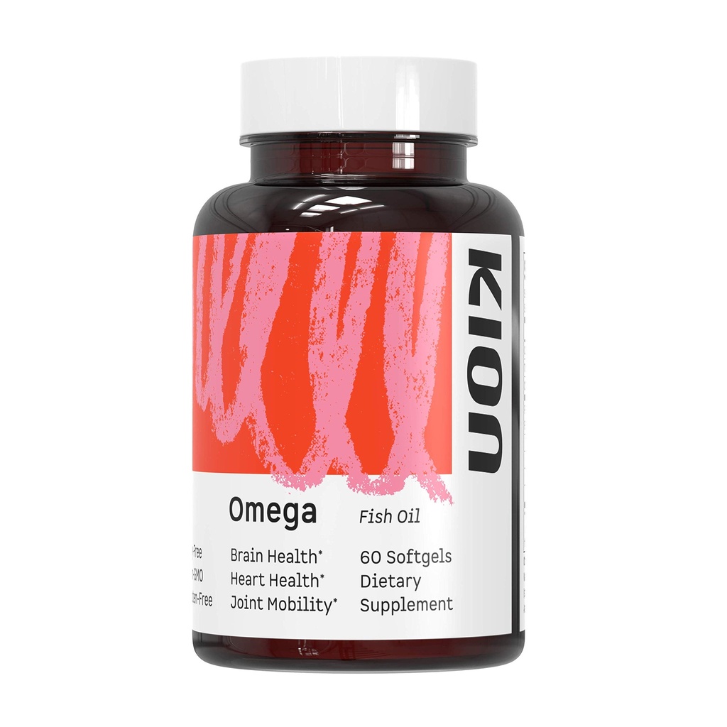 Kion Omega - Omega 3 rasvahappo täydentää - DHA lisäravinteet - Mini Kalaöljy Softgels - Omega 3 DHA EPA Kalaöljy pillereitä - Kalaöljy 1000 mg - 30 Tarjoilut