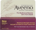 Aveeno Maximal Styrka 1% Hydrokortison Anti-Itch Cream, 1 Oz, (Pack av 24)