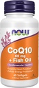 Nu livsmedelstillskott, Q10 60 mg med Omega 3 fiskolja, kardiovaskulär hälsa *, 60 Softgels