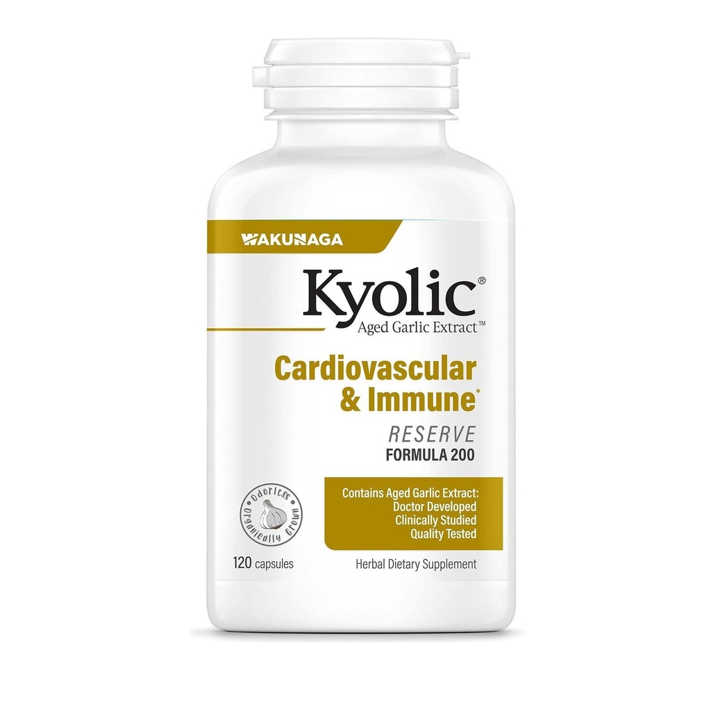 Kyolic Aged valkosipuliuute Formula 200, Kardiovaskulaarinen