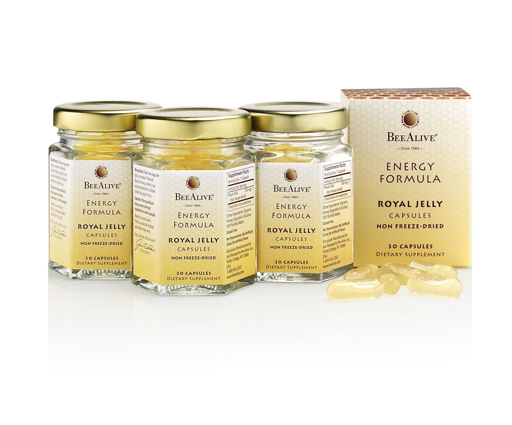 Royal Jelly kapselit - 3 kuukauden tarjonta