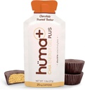 Huma Plus (Double Electrolytes) - Chia Energy Gel, Chocolate Peanut Butter, 12 geeliä - vatsa Friendly, Real Food Energy Gels