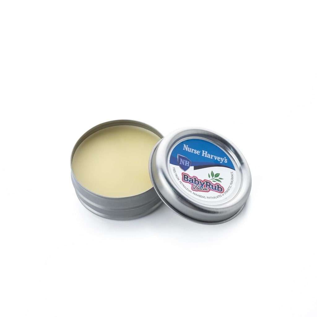 SAIRAANHOITAJA HARVEY n BABY RUB BALM (Purely Natural Baby Chest Rub, 3 kuukautta +, rauhoittaa yskiä & pehmeitä nenät) 0.7Fl Oz