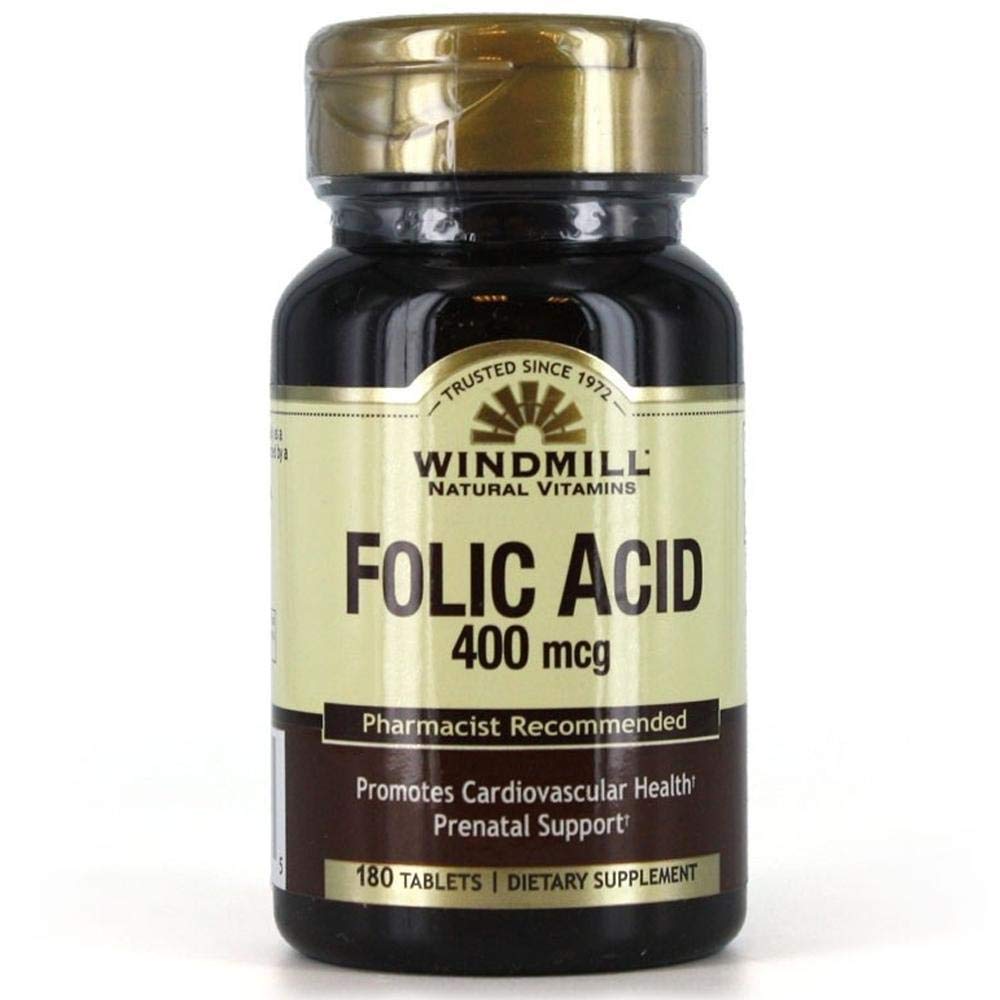 Tuulimylly Folic Acid 400 Mcg Tabletit - 180 Ea