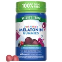 Nature's Truth Kids Melatoniinikumi 1 mg 40 Count Vegan, ei-GMO & Gluteeniton Gummies
