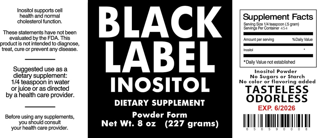 Generic Black Label Inositol, 2.19 punta (Pakki 1)