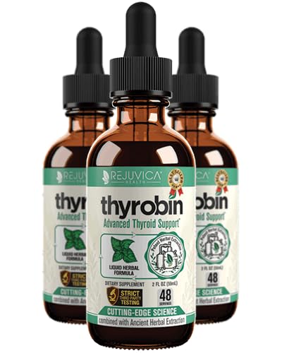 Thyrobin - Advanced Khyroid Support Supplement - Liquid Delivery for Better Imeytyminen - Jodi, Stinging Nettle, Kelp, Astragalus, Ashwagandha & More!