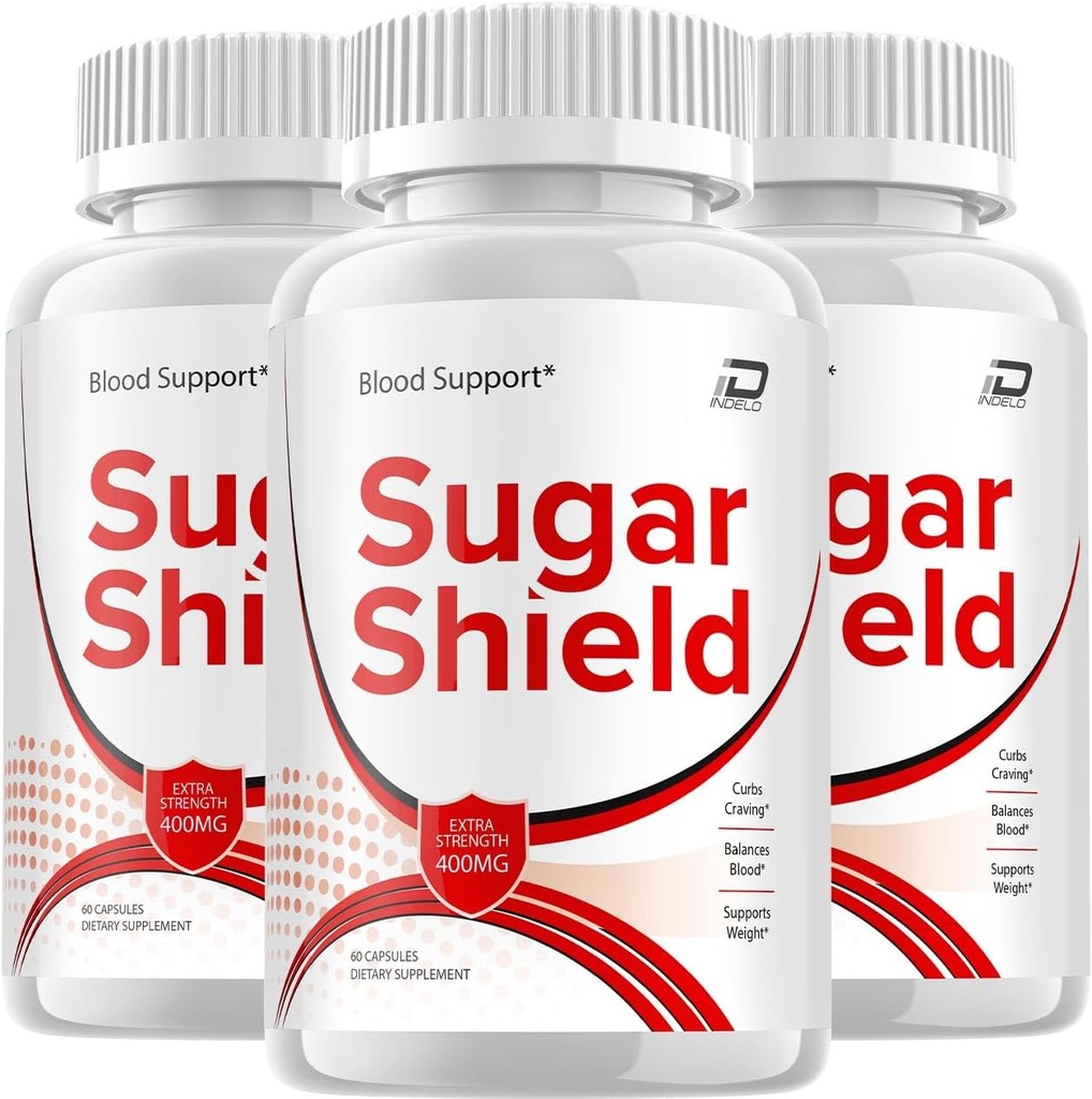 Sugar Shield Supplement, Sugar Shield Pills, Sugar Shield Extra Strength Formula, Sugar Shield Advanced Formula Kapselit, Sugar Shield Natural Pills (3 pakkaus - 180 kapselia)