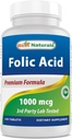 Best Naturals Foolihappo 1000 mikrog (Vitamin B9), 240 tablettia