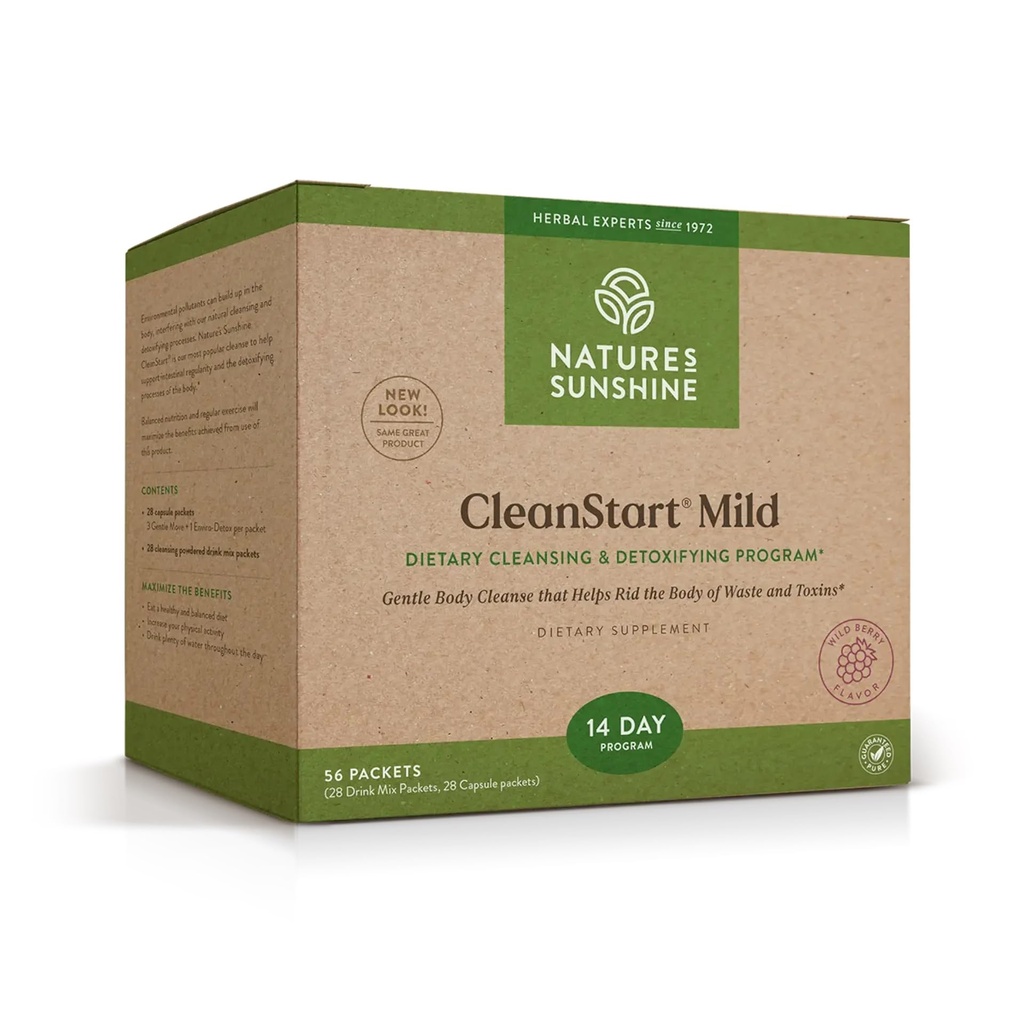 Nature's Sunshine CleanStart Mild, 56 Packets 
