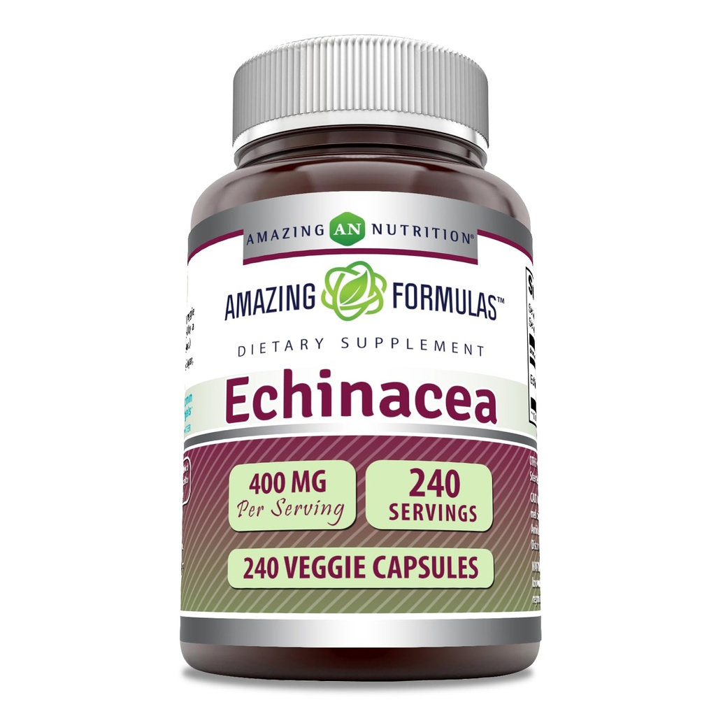 Amazing Formula Echinacea Supplement ... 400 Mg per tarjoilu... 240 Kasviskapselia...