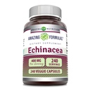 Fantastiska formler Echinacea Supplement | 400 Mg per portion | 240 Veggie Capsules | Icke-GMO | Glutenfri | Made in USA