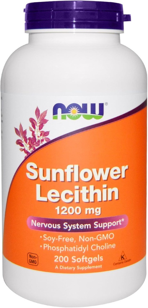 Nyt Ruoka Auringonkukka Lecithin 1200 mg, 200 Softgels, pakkaus 2