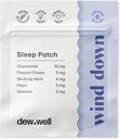 Dew Well Wind Down Sleep Patches - Melatoniinin ilmainen kamomilla & Passion Flower Patches Natural Rest Aids - Stressi nauhat migraine Relief - Nukkua Tarra ja kuuma nukkua Relief - 6 Count Clean
