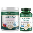 Puhtaus Tuotteet JointGel (Berry Flavor) + HA Joint Formula Bundle Bioactive Collagen Peptides + MSM - tukee Joint Function + Joustavuus Fortifying Joint Cartilage - Hyaluronic Acid +Lisää