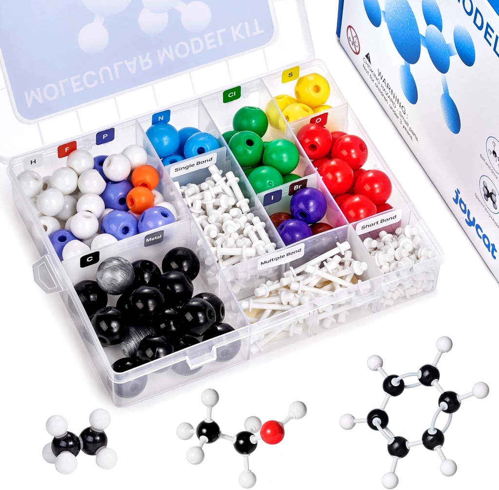 JoyCat Molecular Model Kit (238 kpl), Organic Chemistry Molecule Science Lahjat Ochemille ja epäorgaanisille opiskelijoille ja opettajille
