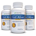 Gut Alive - Allt naturligt stöd för att bekämpa IBS, Heartburn, Acid Indigestion, Acid Reflux, Bloating & Gas. Unik formulering (60 greve av 3)