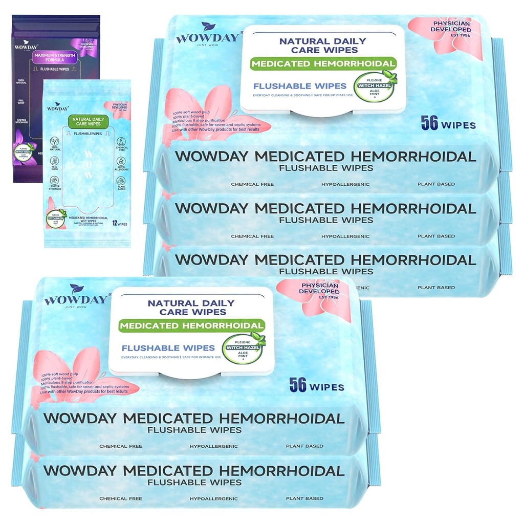 Flushable Peräpukamat Wipes ... Lääkeaine noita Hazel Wipes Ph Balanced...