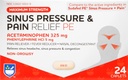 Rite Aid Sinus Pressure and Pain Reliever PE, Non-Drowsy - 24 Tablets | Sinus Relief | Smärta Relief | Nasal Decongestant | Cold Medicine for Adults | Allergy Medication | Allergy Relief | Mucus Relief