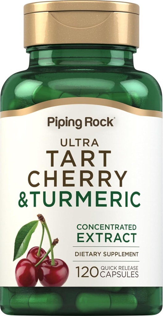 Piping Rock Turmeric ja Tart Cherry kapselit 