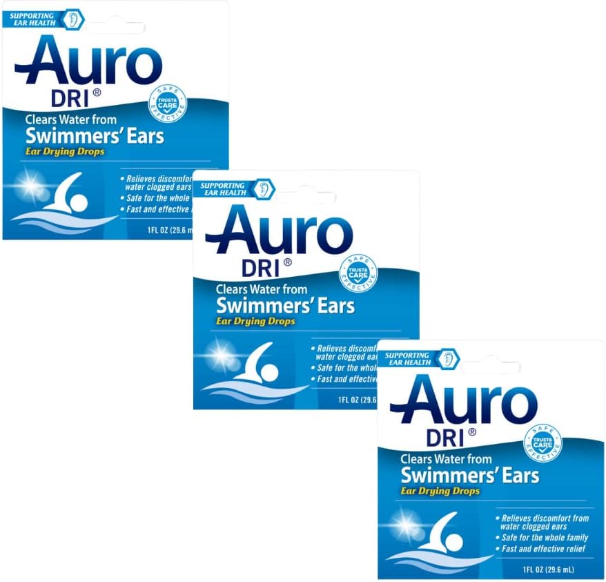 Auro-Dri-korvan vedenpoistoapu 1 oz (paketti 3)