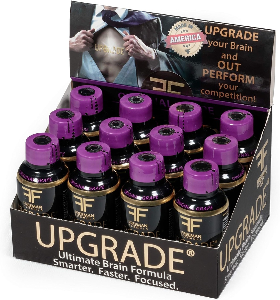 Päivittää aivolisäkkeen - parantaa muistia, keskittymistä, keskittymistä ja selkeyttä - koko AAKG:n sekoitus Beta Alanine, Alpha GPC, Green Tea & Ginkgo Biloba-2 Floz (12 pakkaus)