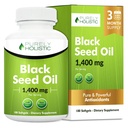 Musta siemenöljy kapselit 1400mg, 180 Softgels, 3 kuukauden tarjonta - Cold Pressed Nigella Sativa, Rich in Omega 6, 9 & TQ, Black Cumin Seed Oil, Immuno tuki, nivelet ja digestio