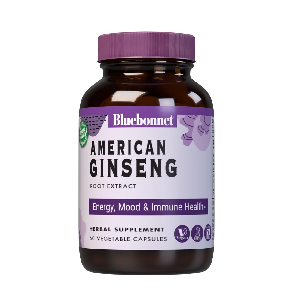 BlueBonnet American Ginseng juuriuute täydennysosa, 60