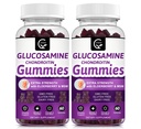 Glukosamiini Chondroitin Gummies MSM & Elderberry Extra Strength - Joustavuus Tuki, antioksidantti Immuuni tuki täydentää aikuisille, miehet & naiset - 60 Chondroitin Gummies (2 pakkaus)