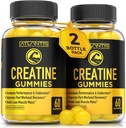 Atlantis Nutrition Kreatin Monohydrat Gummies för styrka och atletisk prestanda - 5g Kreatin Per Servering - Bygg Muskel, Boost Performance & Endurance & Improve Post Workout Recovery - 120 Count