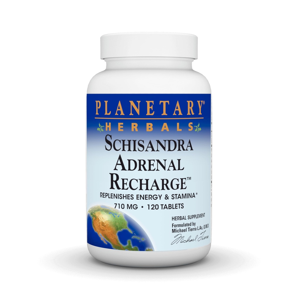 Planeetta Herbals Schisandra Adrenal Complex 710mg Yam Rhizome, Poria Sclerotium & Lisää - 120 tablettia