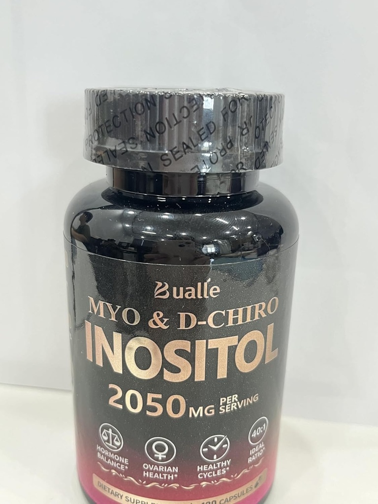Bualle Myo-Inositol & D-Chiro Inositoli - Munasarja tuki vitamiini - 40:1 Blend tukemaan hormonitasapainoa naisille