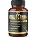 5in1 Premium Ashwagandha kapselit - Lisätty kurkuma, Rhodiola Rosea, Inkivääri, mustapippuri - 180 kapselia 6 kuukaudelle