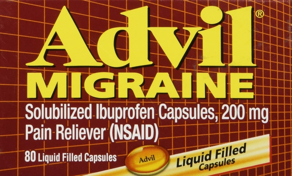 Advil Migreeni - 80 nestemäistä täytettyä kapselia