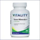 Vitality Trace Minerals + klorella ... 30 päivää/kapselit- Canadian-Made Full Spectrum Mineral Complex ... Mangaani, sinkki, seleeni & enemmän... Vegaani, Allergen-free.