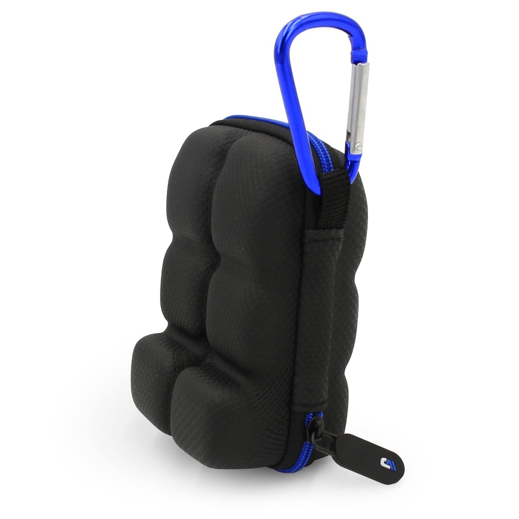CASEMATIX Astma-inhalaattorin haltija Case sopii kahteen tavanomaiseen pelastusinhalaattoriin, joissa on Lanyard ja Clip on Keychain Carabiner, sisältää Astma-tapauksen vain