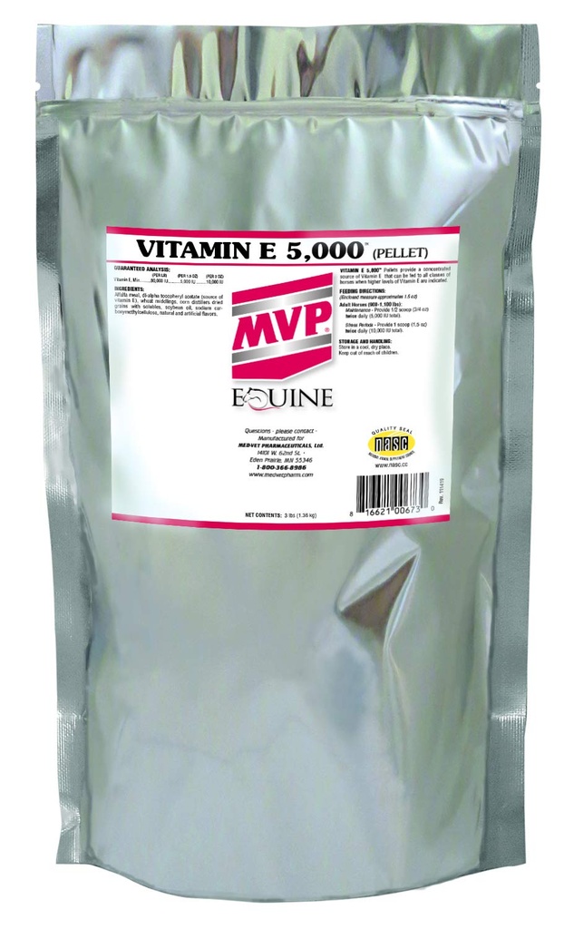 E-vitamiini 5 000 (3lb) Pelleted E-vitamiini hevosille...