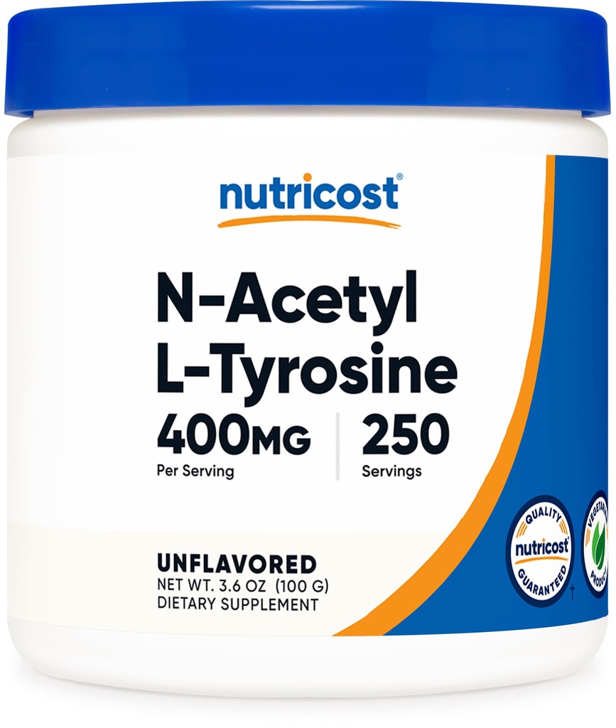Nutricost Pure N- Acetyl L-tyrosiini (NALT) Powder 100 Gram