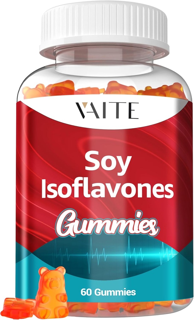 Soija Isoflavones täydentää naisille ...ei-GMO Phytoestrogeenit Menopause Relief, Hot Flashs, Hormonal Balance, Genistein, Soija Isoflavones, Bone Health Support ...60 Vegaani purukumit