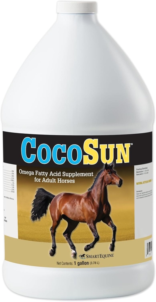 CocoSunTM Oil Omega Horse Supplement Omega 3, 6, 9 Lisäravinteet Ihanteellinen terve iho & kiiltävät takit ...