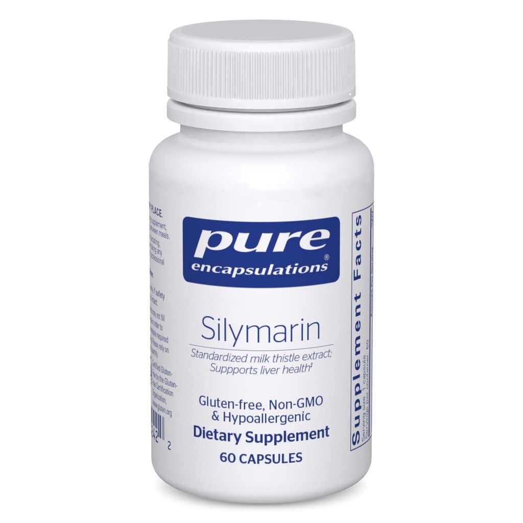 Puhtaat kapselit Silymarin - 250 mg maitokurkku per kapseli - maksan terveys tuki - antioksidantteja täydentää - ei-GMO & Vegan - 60 kapselia